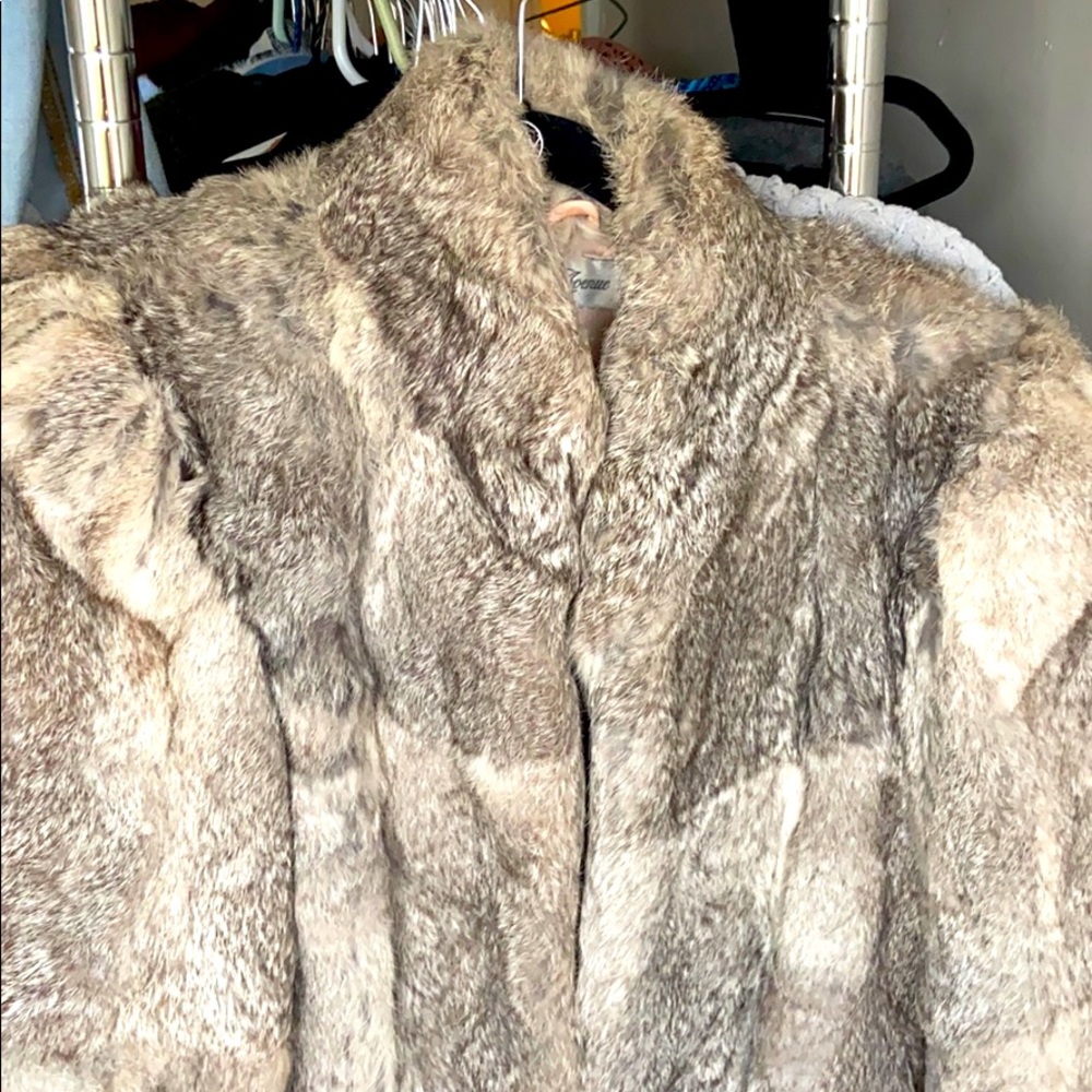 Vintage Saks rabbit coat